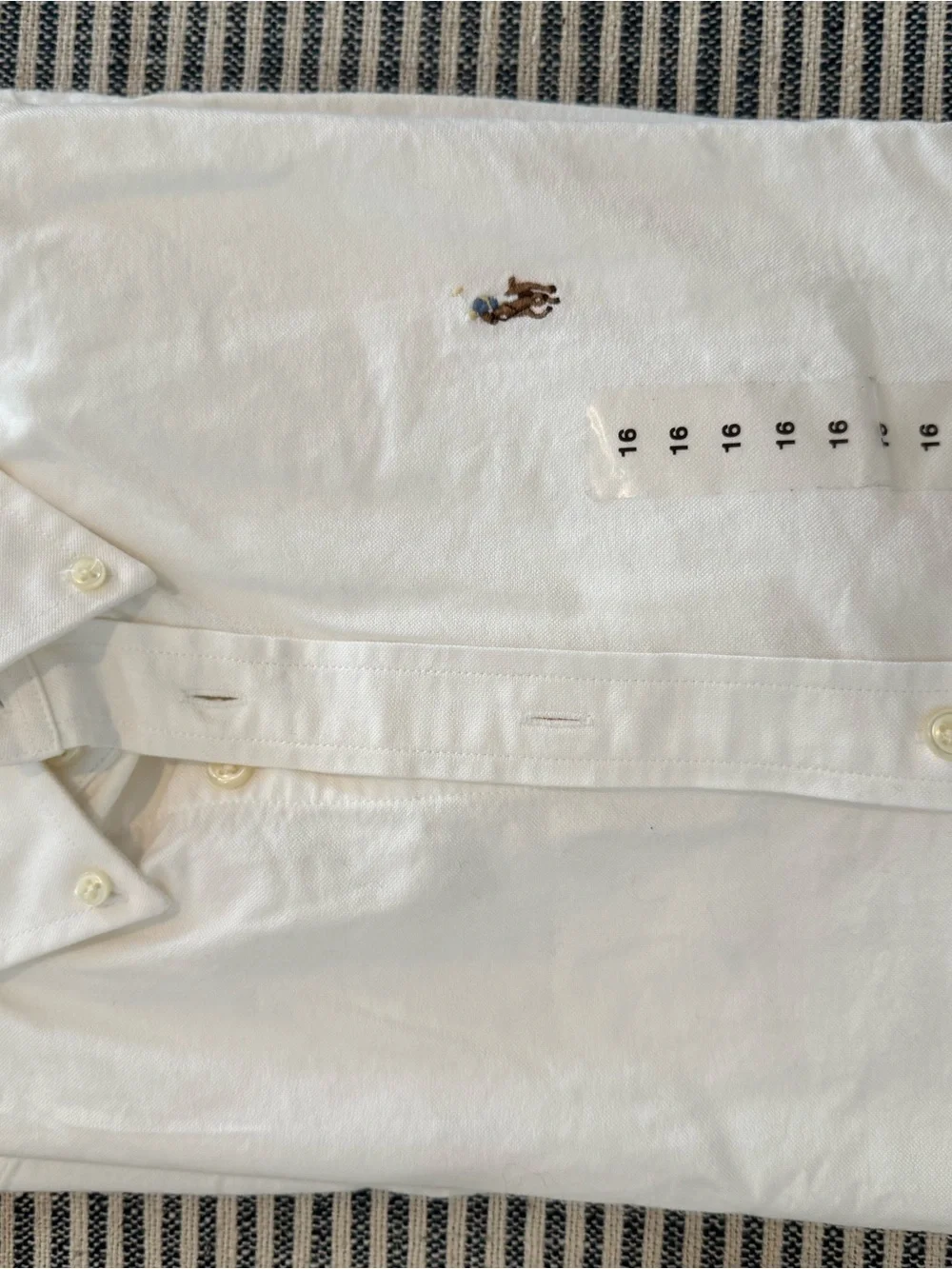 Ralph Lauren kids White Oxford Button-Down Shirt